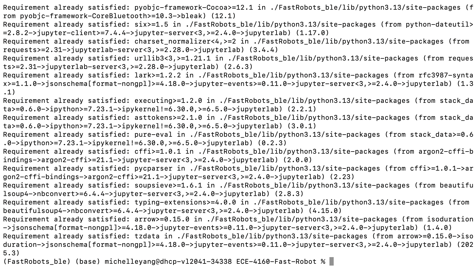 Python package installation indicate already satisfied