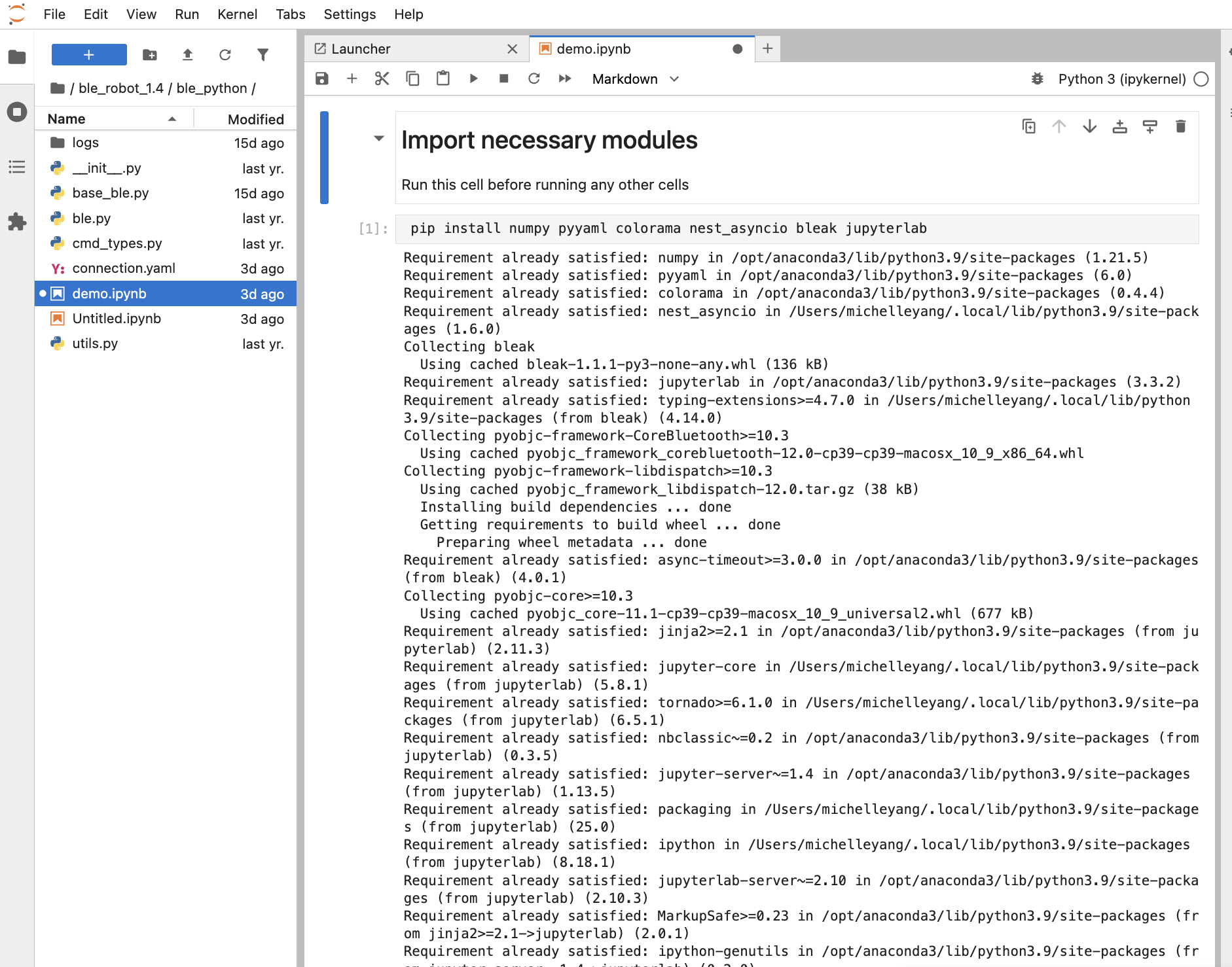 Install the packages again in Jupyter Lab