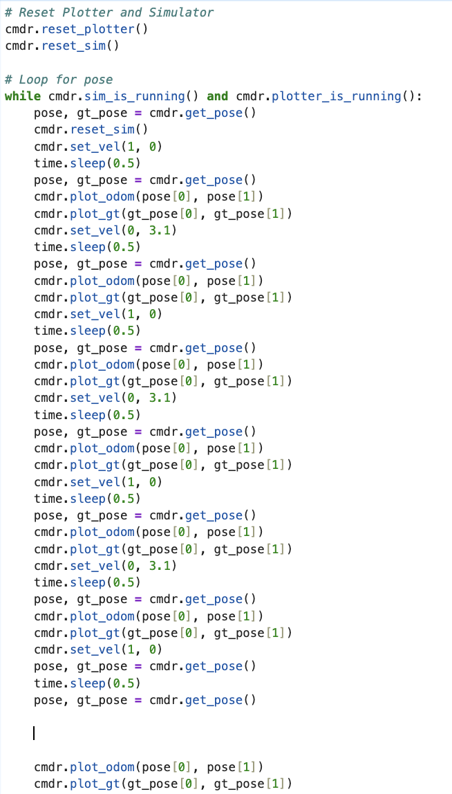 Figure 3 — Task 1 in-class attempt code