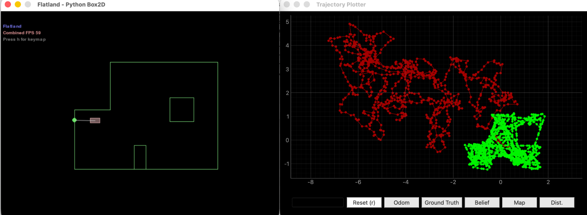 Figure 13 — Task 2 revised plotter (long run, odometry drift visible)