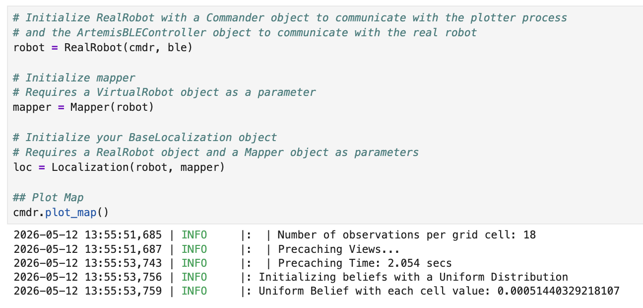 Figure 4 &mdash; Console output before the error