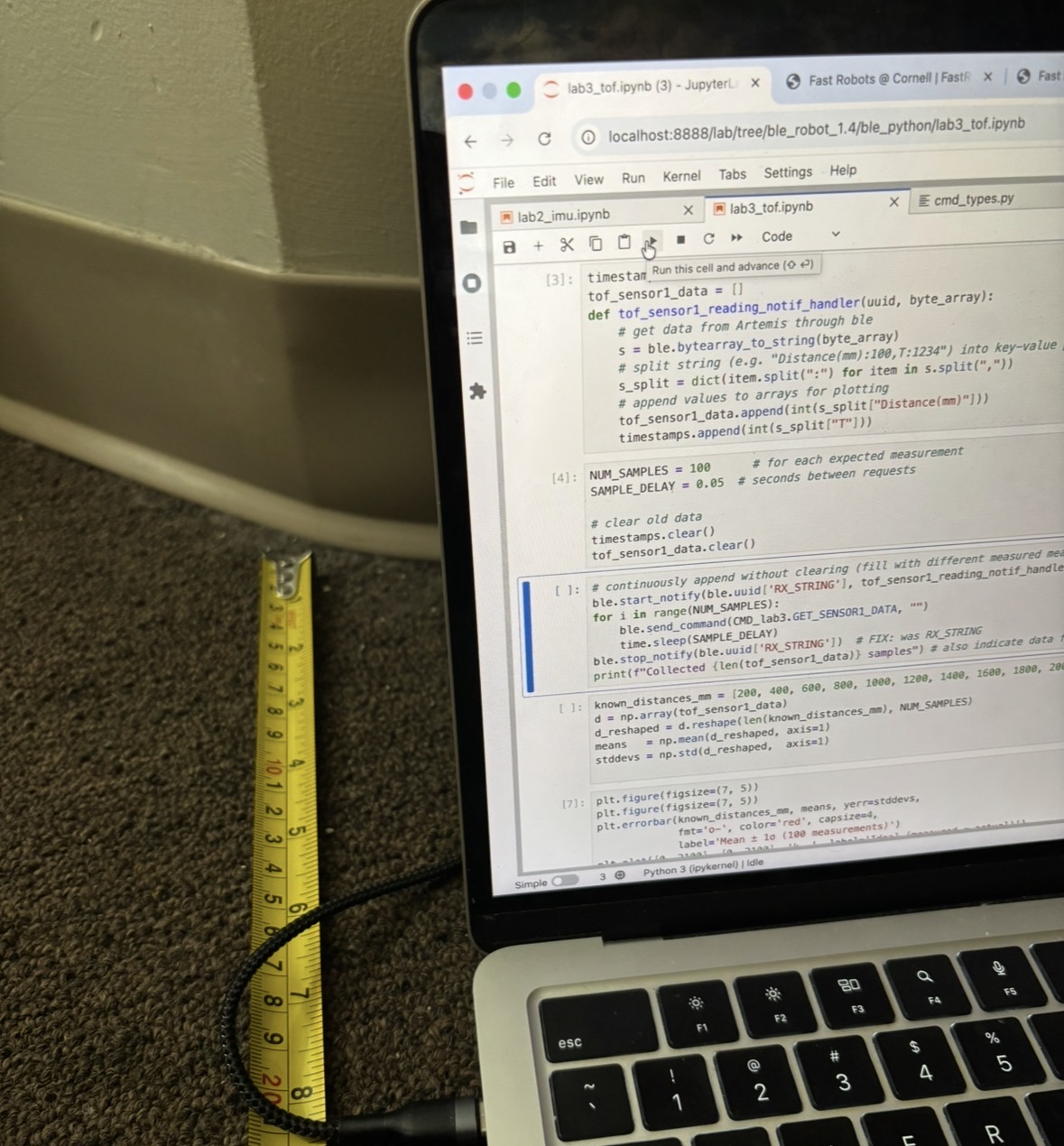 VL53L1X Long Mode characterization plot