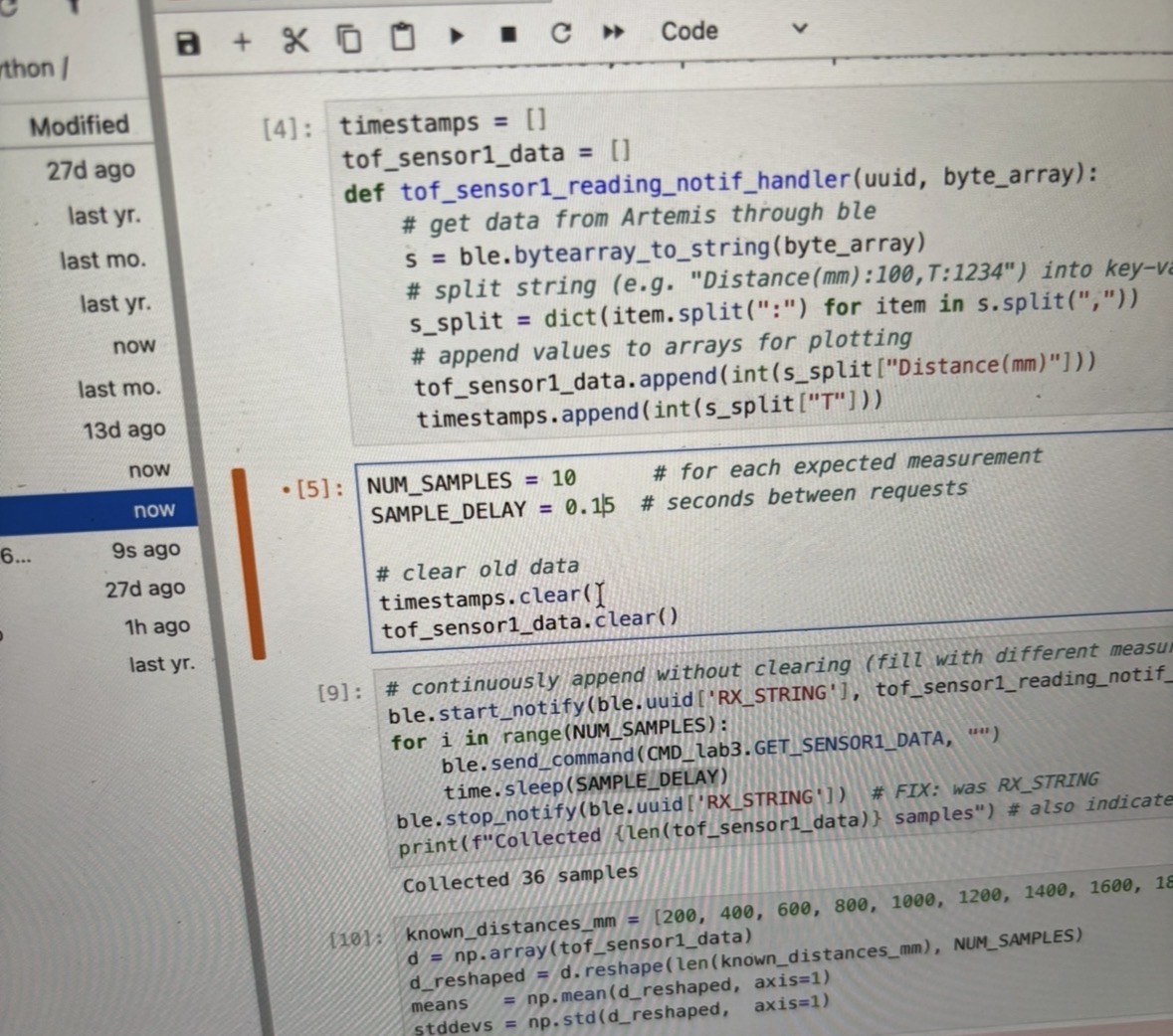 VL53L1X Long Mode characterization plot