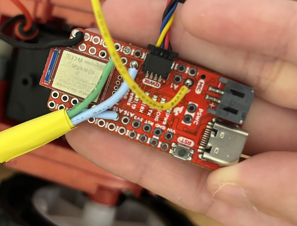 Artemis to motor driver GPIO connections