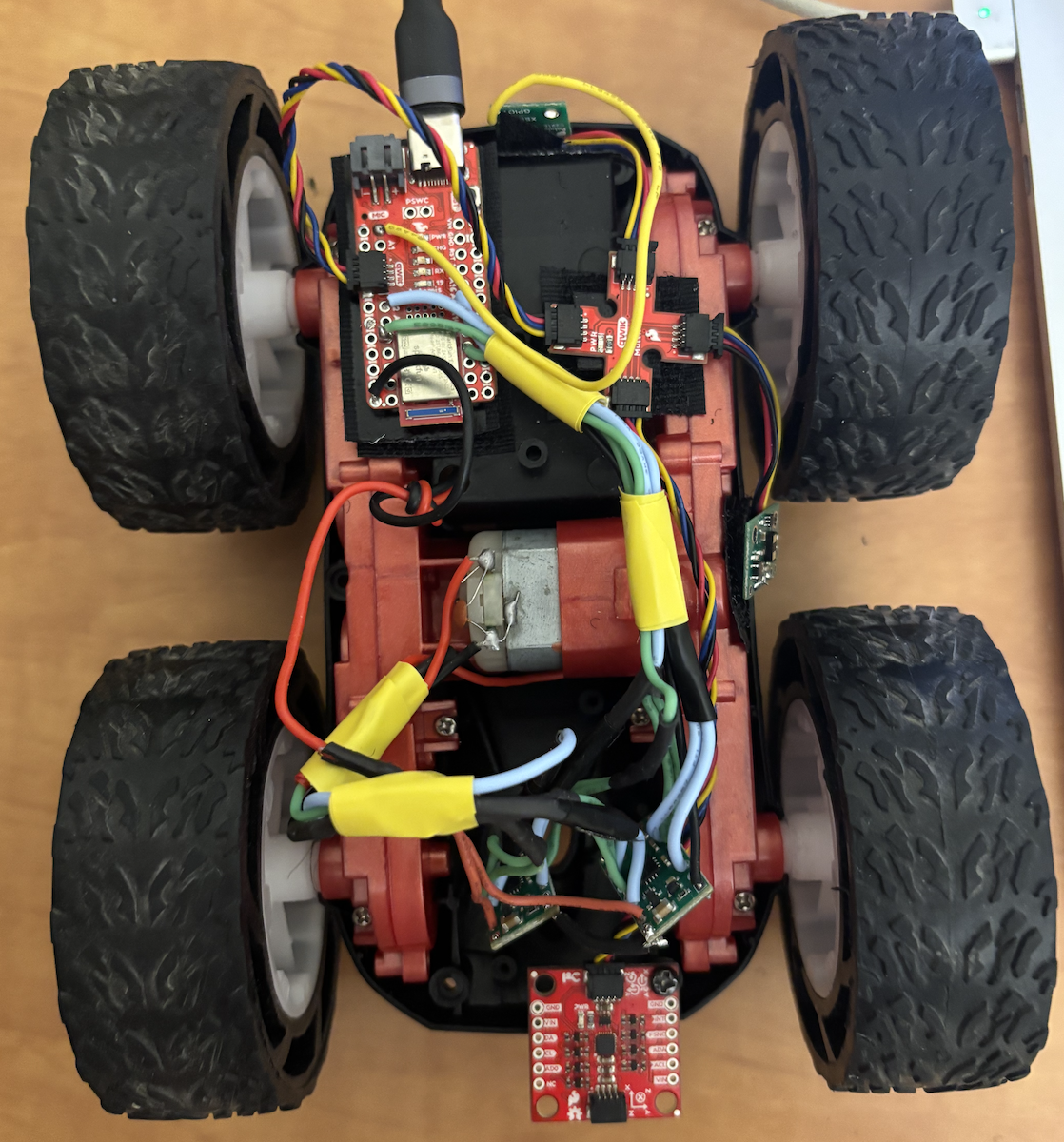 Cleaner wiring with velcro