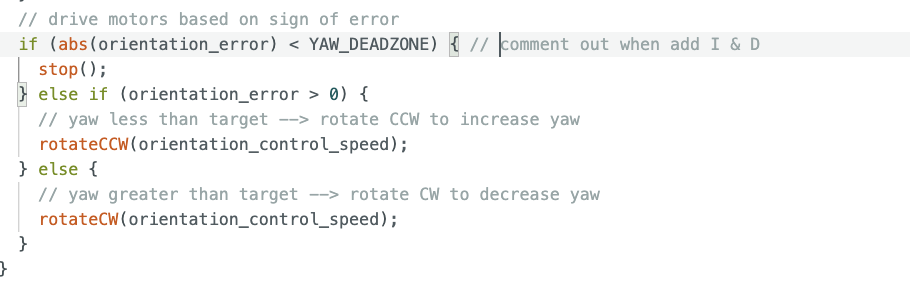 Corrected motor direction logic